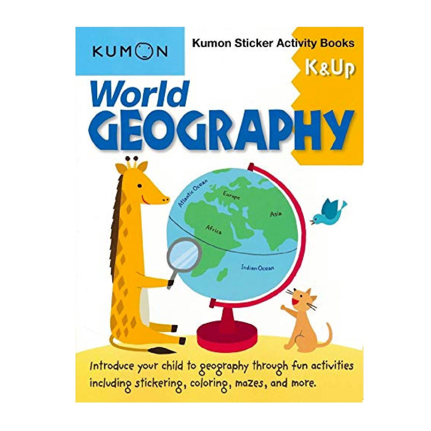 KUMON World Geography K & Up Sticker Activity Book