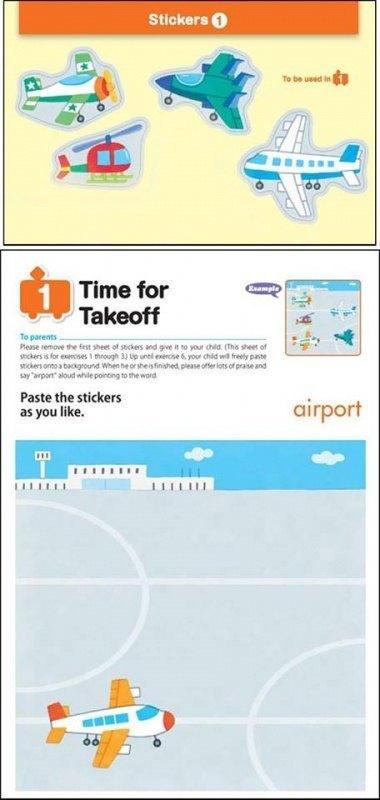 KUMON Step-by-Step Stickers: Trains, Planes, and More