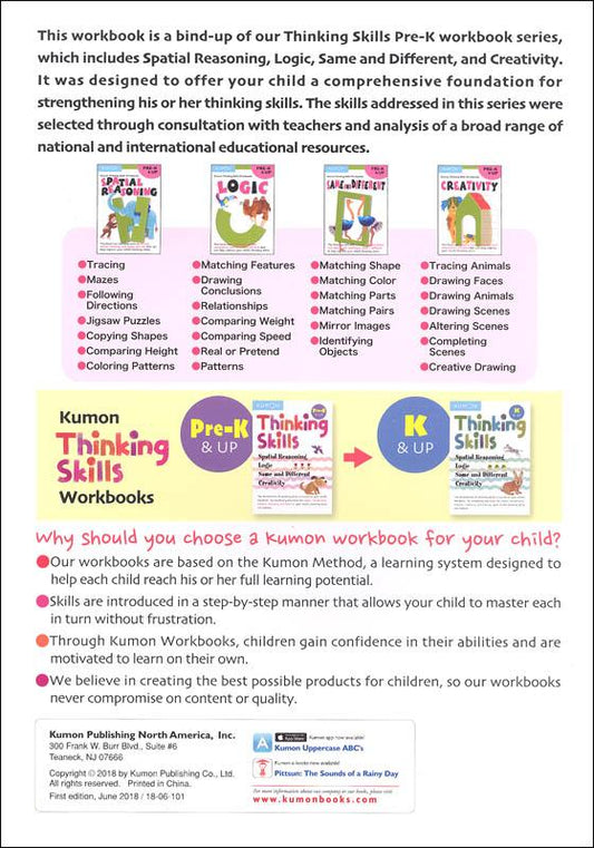 KUMON Thinking Skills Pre-K & Up